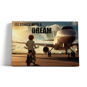 Leinwandbild - Child's dream Jet