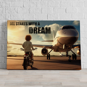 Leinwandbild - Child's dream Jet