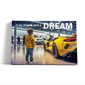 Leinwandbild - Child's dream sports car