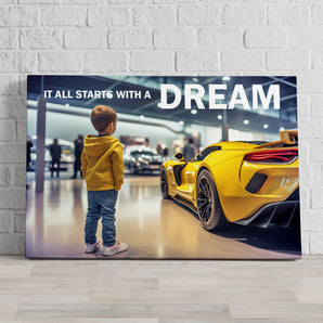 Leinwandbild - Child's dream sports car