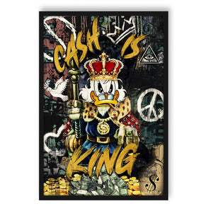 Poster im Rahmen - Cash is King
