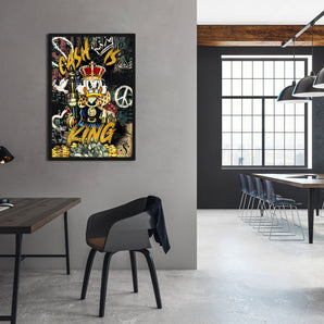 Poster im Rahmen - Cash is King