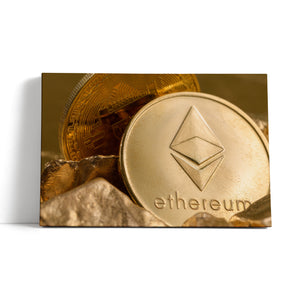 Leinwandbild - Ethereum ETH Kryptowährung