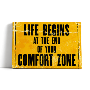 Leinwandbild - Komfortzone Motivaton