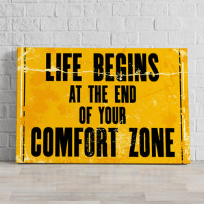 Leinwandbild - Komfortzone Motivaton