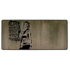 XXL Gaming-Mousepad - Permission Quote