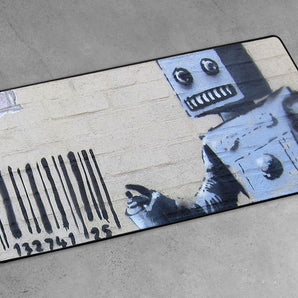 XXL Gaming-Mousepad - Roboter mit code