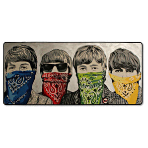 XXL Gaming-Mousepad - Vier Jungs mit Tuch