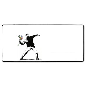 XXL Gaming-Mousepad - Mann mit Blumen