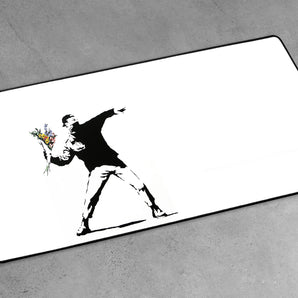 XXL Gaming-Mousepad - Mann mit Blumen