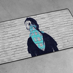 XXL Gaming-Mousepad - Ein Junge mit Tuch