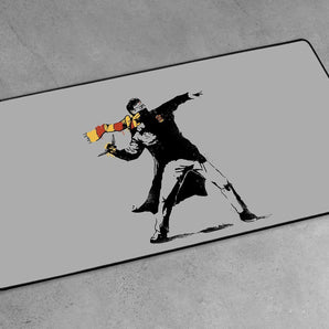 XXL Gaming-Mousepad - Mann mit Fane