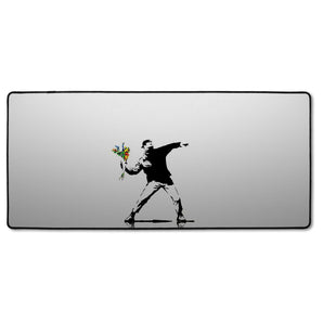 XXL Gaming-Mousepad - Mann mit Blumen 3.0