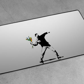 XXL Gaming-Mousepad - Mann mit Blumen 3.0