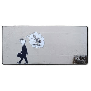 XXL Gaming-Mousepad - Trauriger mann