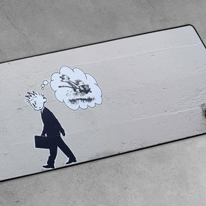 XXL Gaming-Mousepad - Trauriger mann