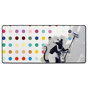 XXL Gaming-Mousepad - Ratte mit Bunten Flecken