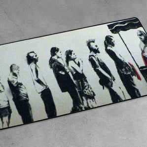 XXL Gaming-Mousepad - Anstehende Menschen