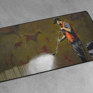 XXL Gaming-Mousepad - Mann mit Kärcher