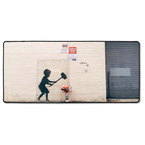 XXL Gaming-Mousepad - Kind mit Hammer