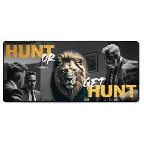 XXL Gaming-Mousepad - Hunt or get Hunt – Lion