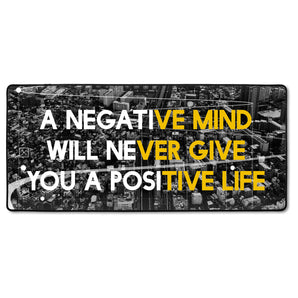 XXL Gaming-Mousepad - No negative mind Motivaton