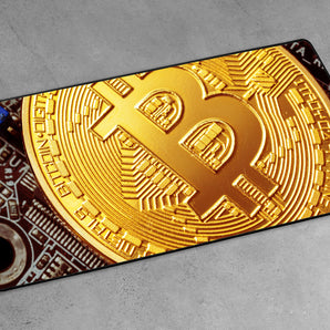 XXL Gaming-Mousepad - Bitcoin BTC auf Platine