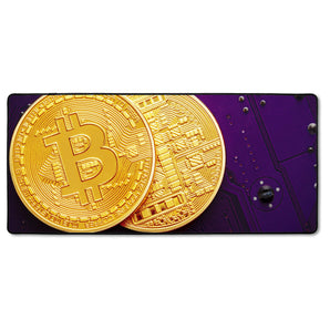 XXL Gaming-Mousepad - Bitcoin BTC auf Platine