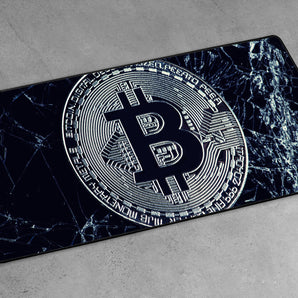 XXL Gaming-Mousepad - Bitcoin BTC auf Eis
