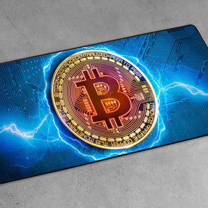 XXL Gaming-Mousepad - Bitcoin BTC auf Hauptplatine