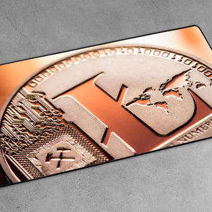 XXL Gaming-Mousepad - Litecoin ETH Kryptomünze