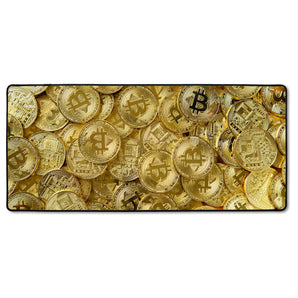 XXL Gaming-Mousepad - Bitcoins BTC Coin