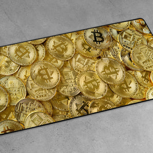 XXL Gaming-Mousepad - Bitcoins BTC Coin