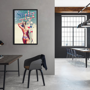 Poster im Rahmen - Surfin the USA
