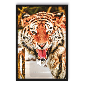 Poster im Rahmen - Tiger-scream