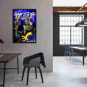 Poster im Rahmen - Pop Art - Jean Roboter