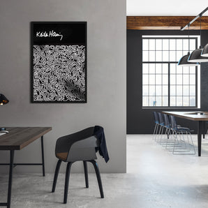 Poster im Rahmen - Pop Art - Keith Scribble Menschen I