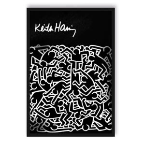 Poster im Rahmen - Pop Art - Keith Scribble Menschen II