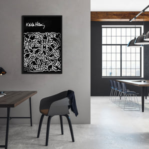 Poster im Rahmen - Pop Art - Keith Scribble Menschen II