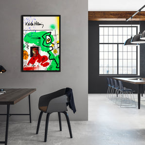 Poster im Rahmen - Pop Art - Keith Scribble Art I