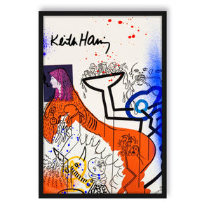 Poster im Rahmen - Pop Art - Keith Scribble Art II
