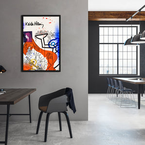 Poster im Rahmen - Pop Art - Keith Scribble Art II