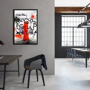 Poster im Rahmen - Pop Art - Keith Scribble Mona II