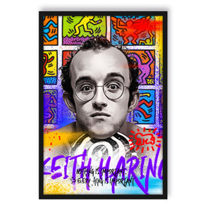 Poster im Rahmen - Pop Art - Keith Porträt