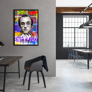Poster im Rahmen - Pop Art - Keith Porträt