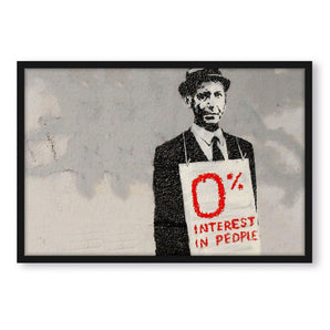 Poster im Rahmen - Null Prozent