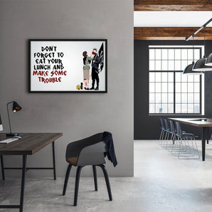 Poster im Rahmen - Make some Trouble