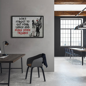 Poster im Rahmen - Make some Trouble 2.0