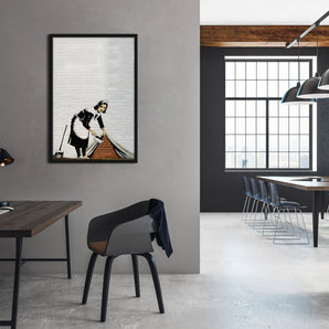 Poster im Rahmen - Putz Frau 2.0