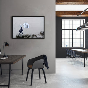 Poster im Rahmen - Trauriger mann